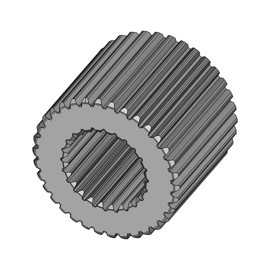 Spline Adapter | High-Quality CAD Model_60_30_degree_snapshot