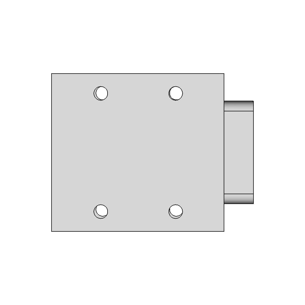 Bracket Couple Motor Servo Stepper | 3D Engineering Design File_270_0_degree_snapshot