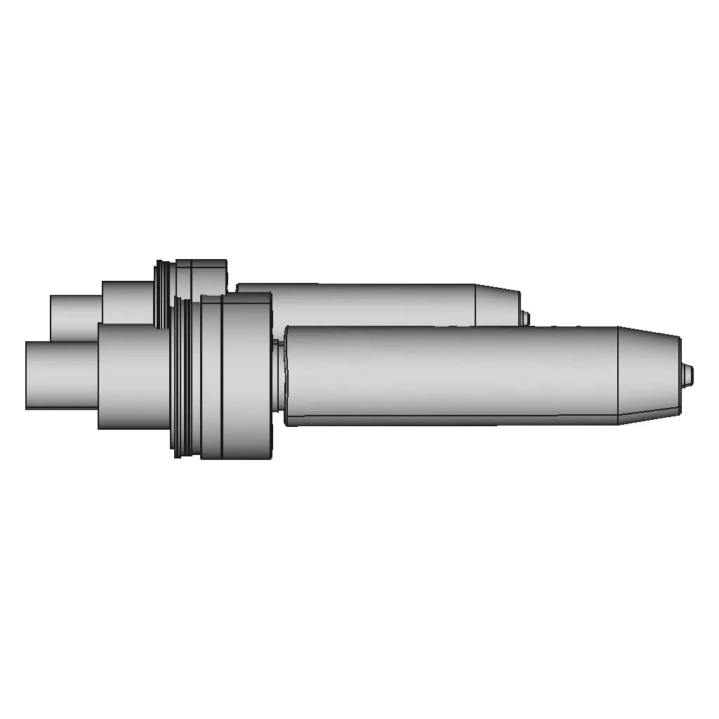 Mandrel Collet Chucks With Clamped Workpiece On The Lathe Shaft | High-Quality CAD Model_270_0_degree_snapshot
