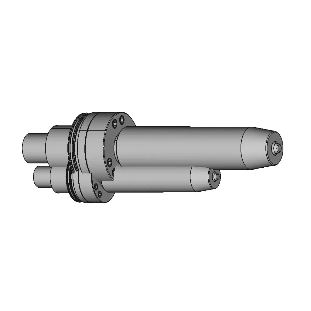 Mandrel Collet Chucks With Clamped Workpiece On The Lathe Shaft | High-Quality CAD Model_60_30_degree_snapshot