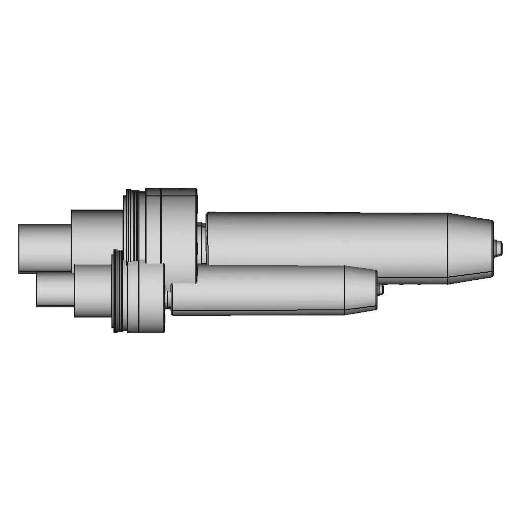 Mandrel Collet Chucks With Clamped Workpiece On The Lathe Shaft | High-Quality CAD Model_90_0_degree_snapshot