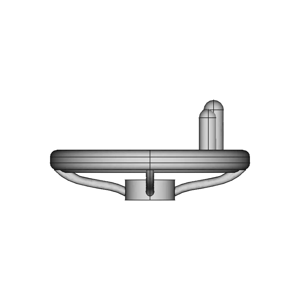 4 Hand Wheel With Grip - Downloadable CAD Representation_0_0_degree_snapshot