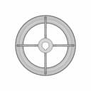 4 Hand Wheel With Grip - Downloadable CAD Representation_90_0_degree_snapshot