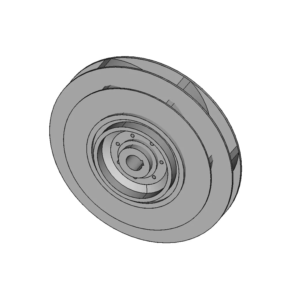 Impeller 150 | 3D Engineering Design File_60_30_degree_snapshot