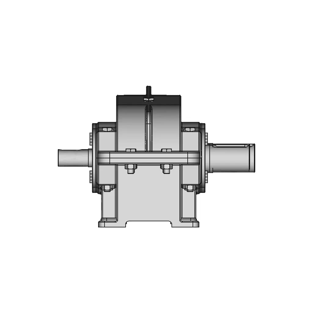 Spur Gear Speed Reducer Gearbox - Standard Mechanical Component_0_0_degree_snapshot