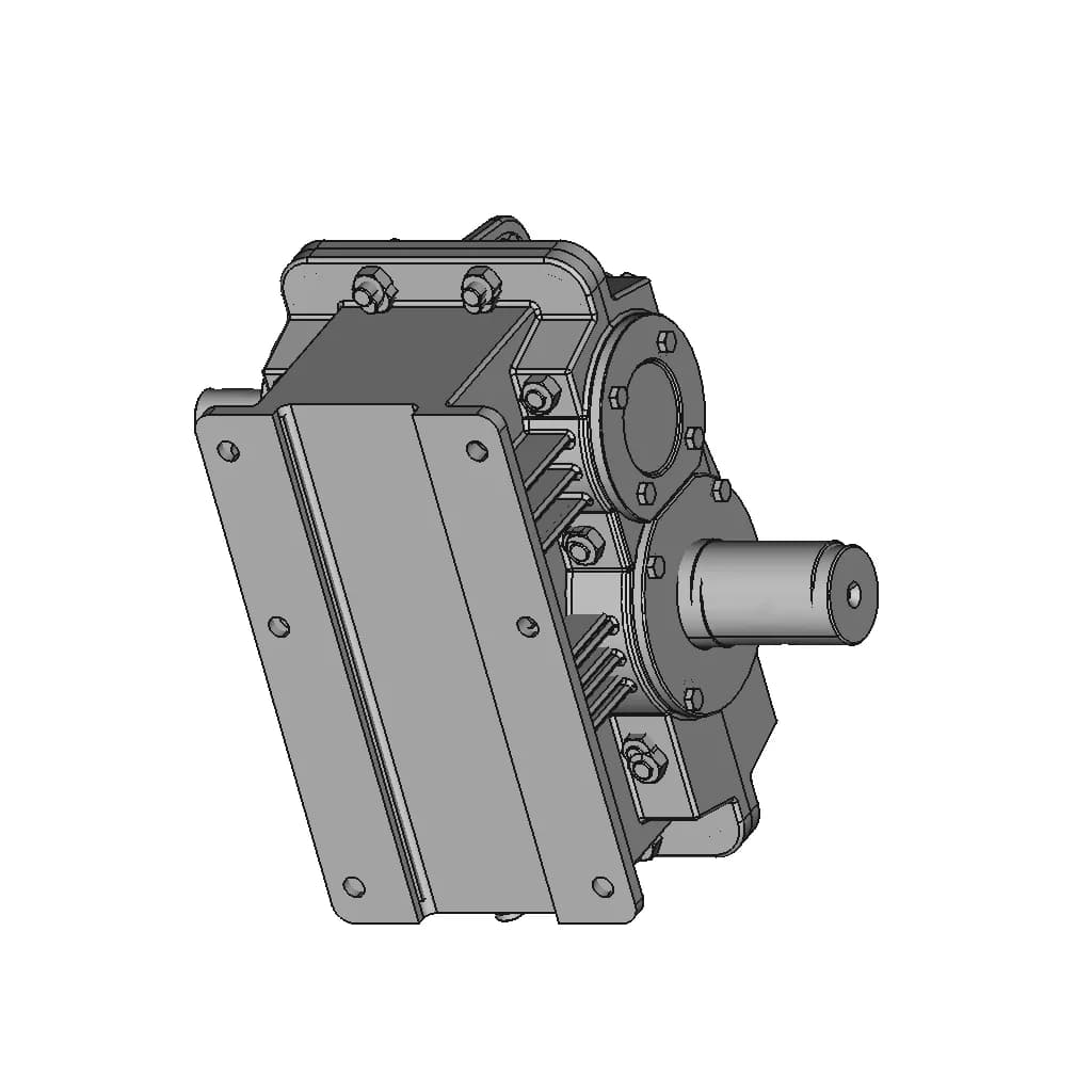 Spur Gear Speed Reducer Gearbox - Standard Mechanical Component_60_30_degree_snapshot