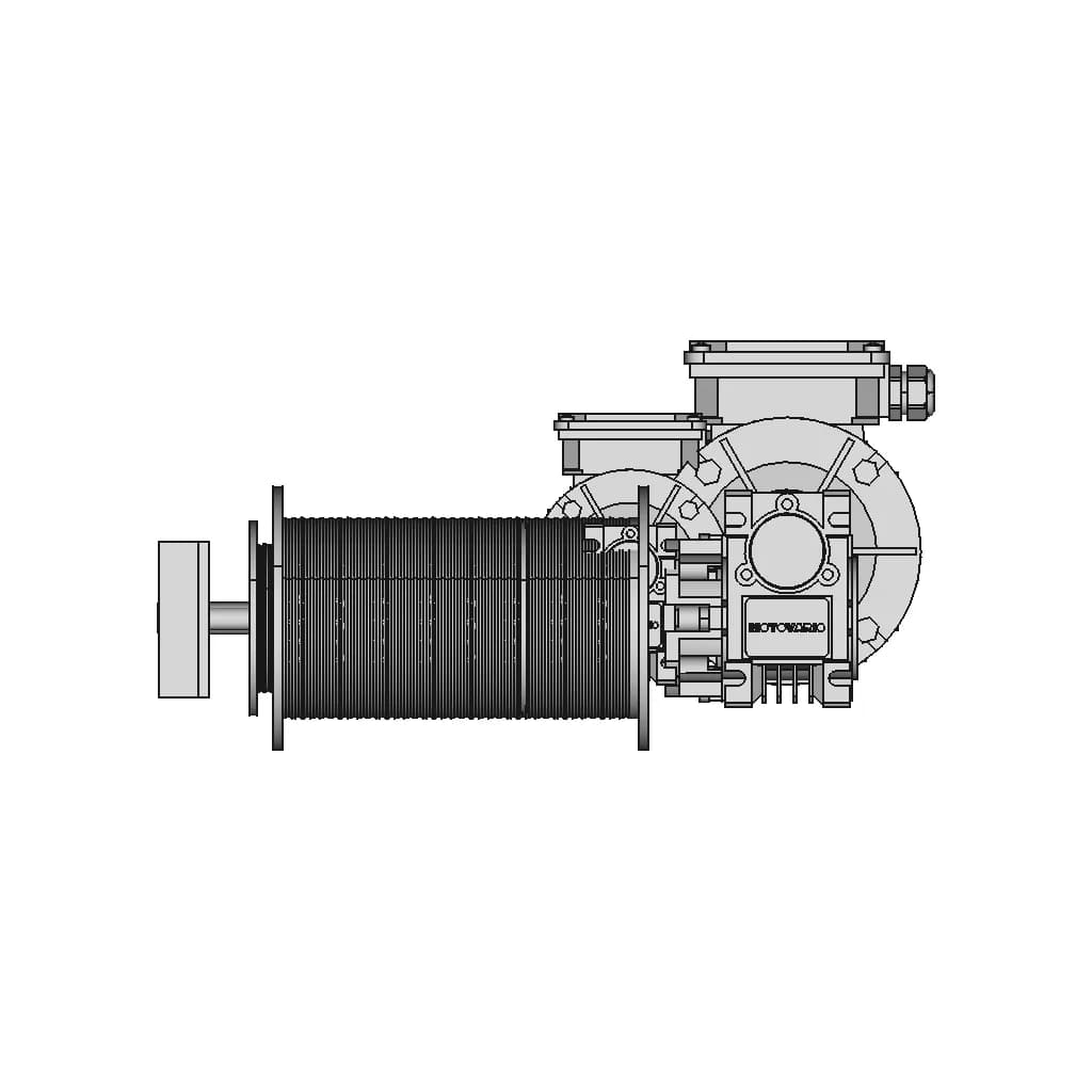 Motor Drum Assembly | 3D Engineering Design File_90_0_degree_snapshot