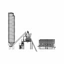 Concrete Batch Plant 90 Mph - Downloadable CAD Representation_0_270_degree_snapshot