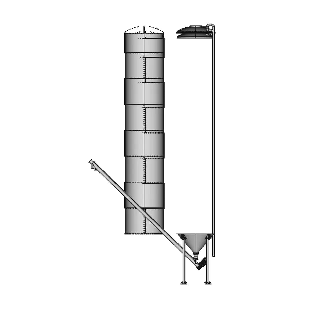 Cement Silo 100 Tons | High-Quality CAD Model_0_0_degree_snapshot