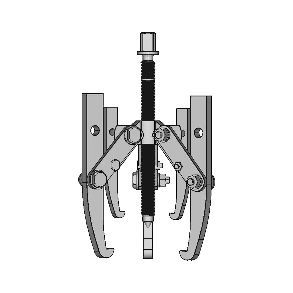 Three Jaw Bearing Puller - Downloadable CAD Representation_0_90_degree_snapshot