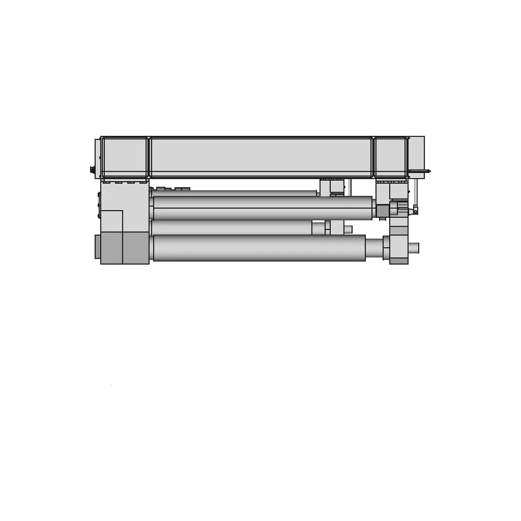 3 Roll Bending Machine | 3D Engineering Design File_270_0_degree_snapshot