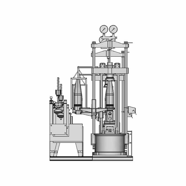 Hydrostatic Test Table For The Artillery Body Shell Example For 155 Mm He | 3D Engineering Design File