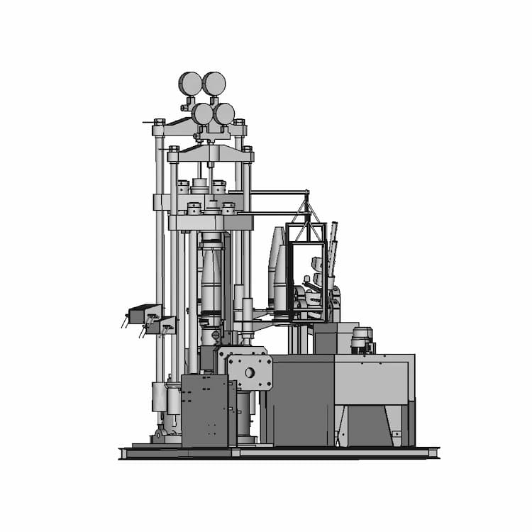 Hydrostatic Test Table For The Artillery Body Shell Example For 155 Mm He | 3D Engineering Design File