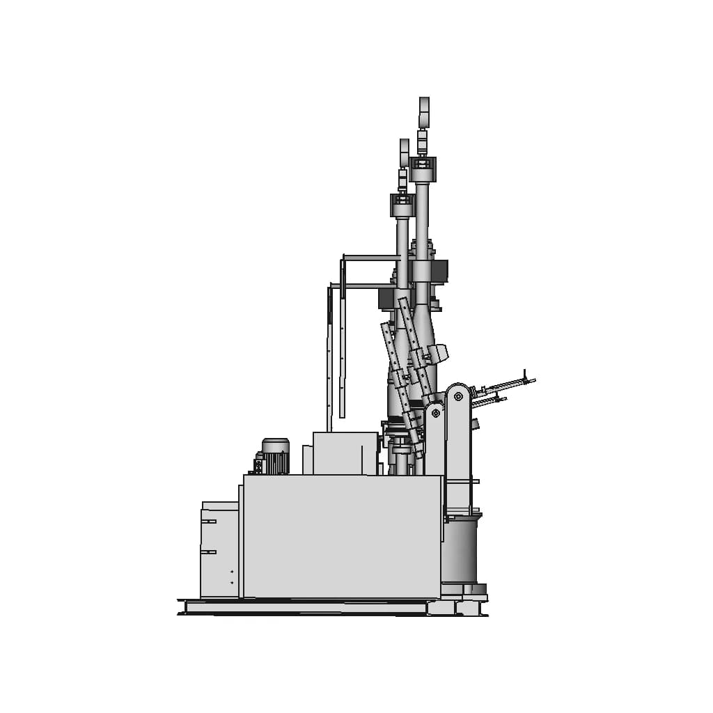 Hydrostatic Test Table For The Artillery Body Shell Example For 155 Mm He | 3D Engineering Design File_0_270_degree_snapshot