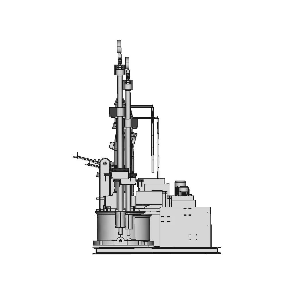 Hydrostatic Test Table For The Artillery Body Shell Example For 155 Mm He | 3D Engineering Design File_0_90_degree_snapshot
