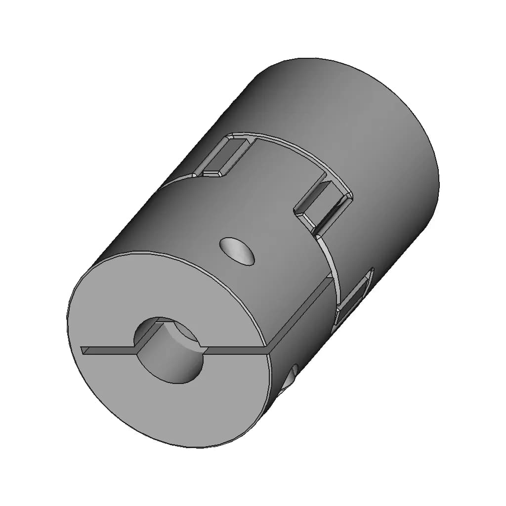 Jaw Type Coupling | 3D Engineering Design File_60_30_degree_snapshot