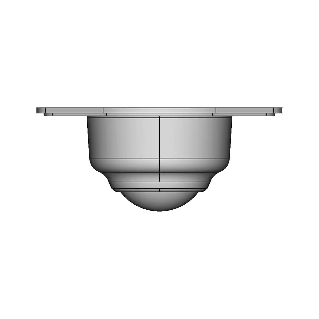 Base Mount Ball Roller Design | High-Quality CAD Model_0_0_degree_snapshot