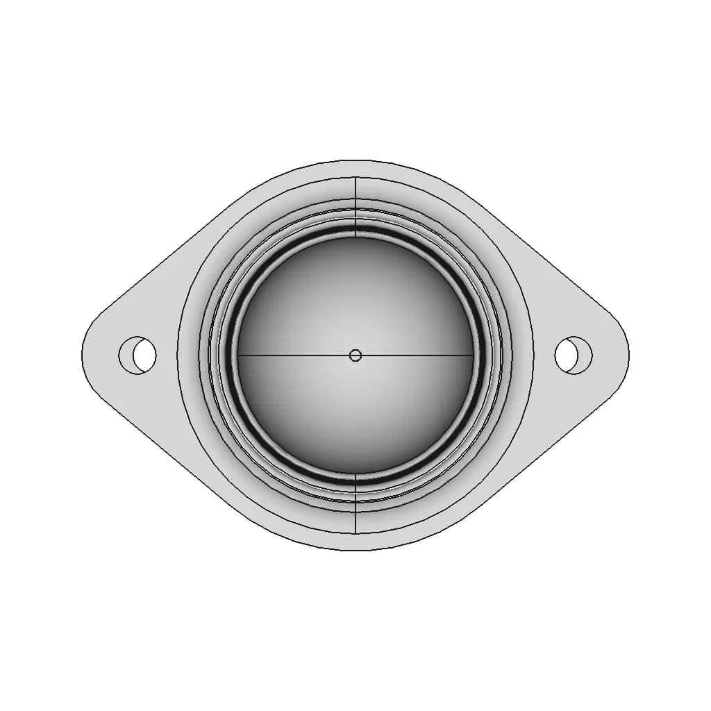 Base Mount Ball Roller Design | High-Quality CAD Model_270_0_degree_snapshot