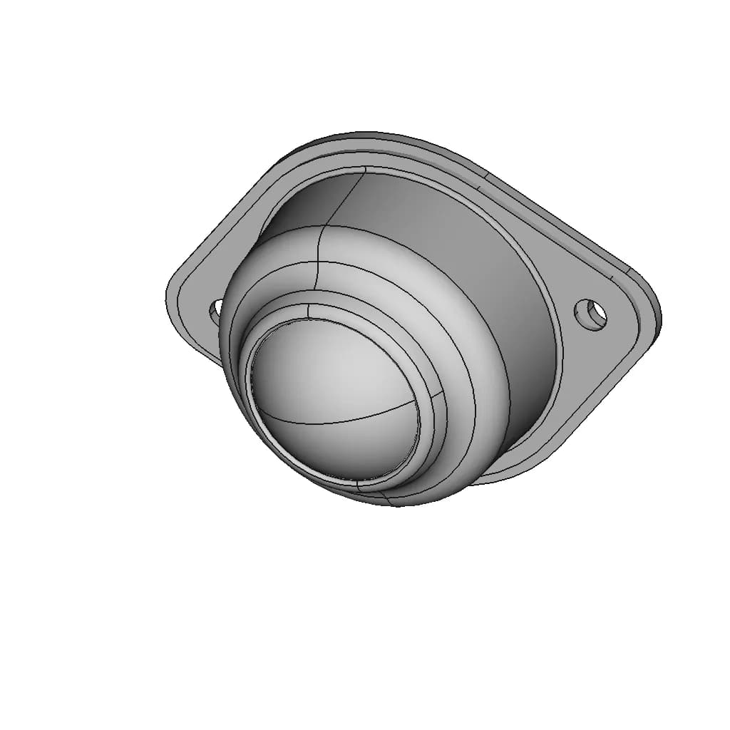 Base Mount Ball Roller Design | High-Quality CAD Model_60_30_degree_snapshot