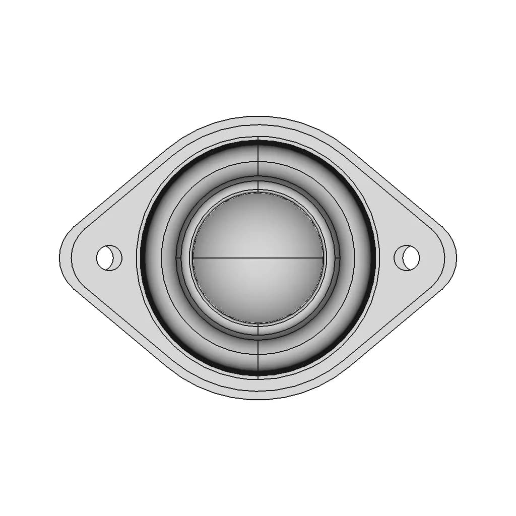 Base Mount Ball Roller Design | High-Quality CAD Model_90_0_degree_snapshot