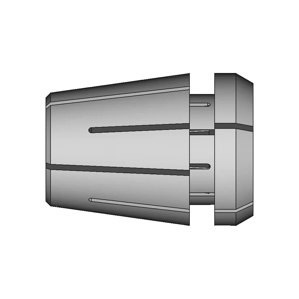 Er Parametric Collet | 3D Engineering Design File_270_0_degree_snapshot