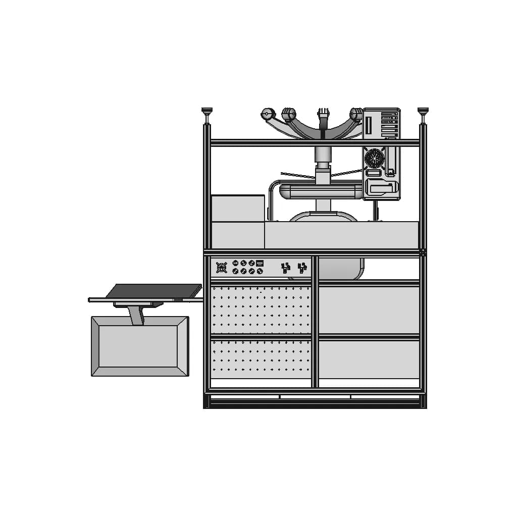 Esd Assembly Line Inspection Work Table | High-Quality CAD Model_270_0_degree_snapshot