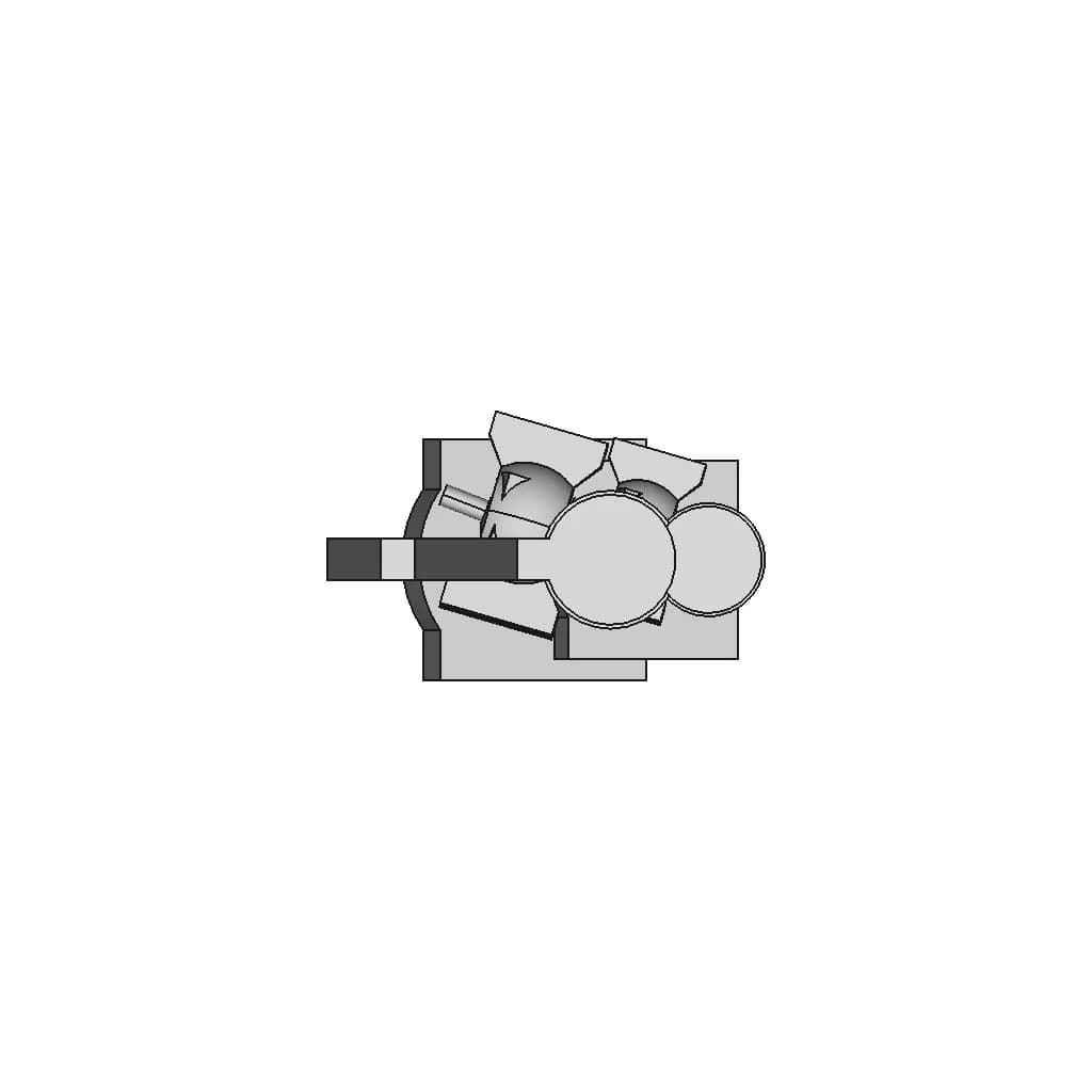 Pump Valveless Rotating Piston | 3D Engineering Design File_270_0_degree_snapshot