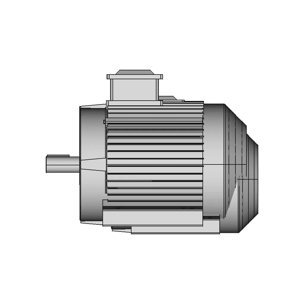 3 Phase Induction Motor | High-Quality CAD Model_0_90_degree_snapshot