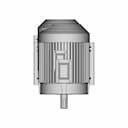 3 Phase Induction Motor | High-Quality CAD Model_270_0_degree_snapshot