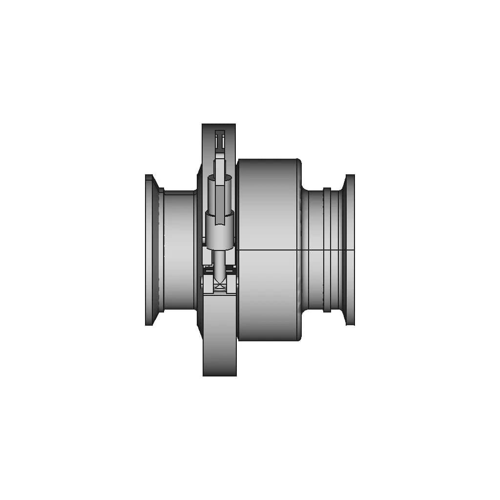 Gardner Denver Screw Type Air Compressor With Dryers And Accumulator Tank - Downloadable CAD Representation_0_0_degree_snapshot