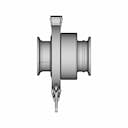Gardner Denver Screw Type Air Compressor With Dryers And Accumulator Tank - Downloadable CAD Representation_270_0_degree_snapshot