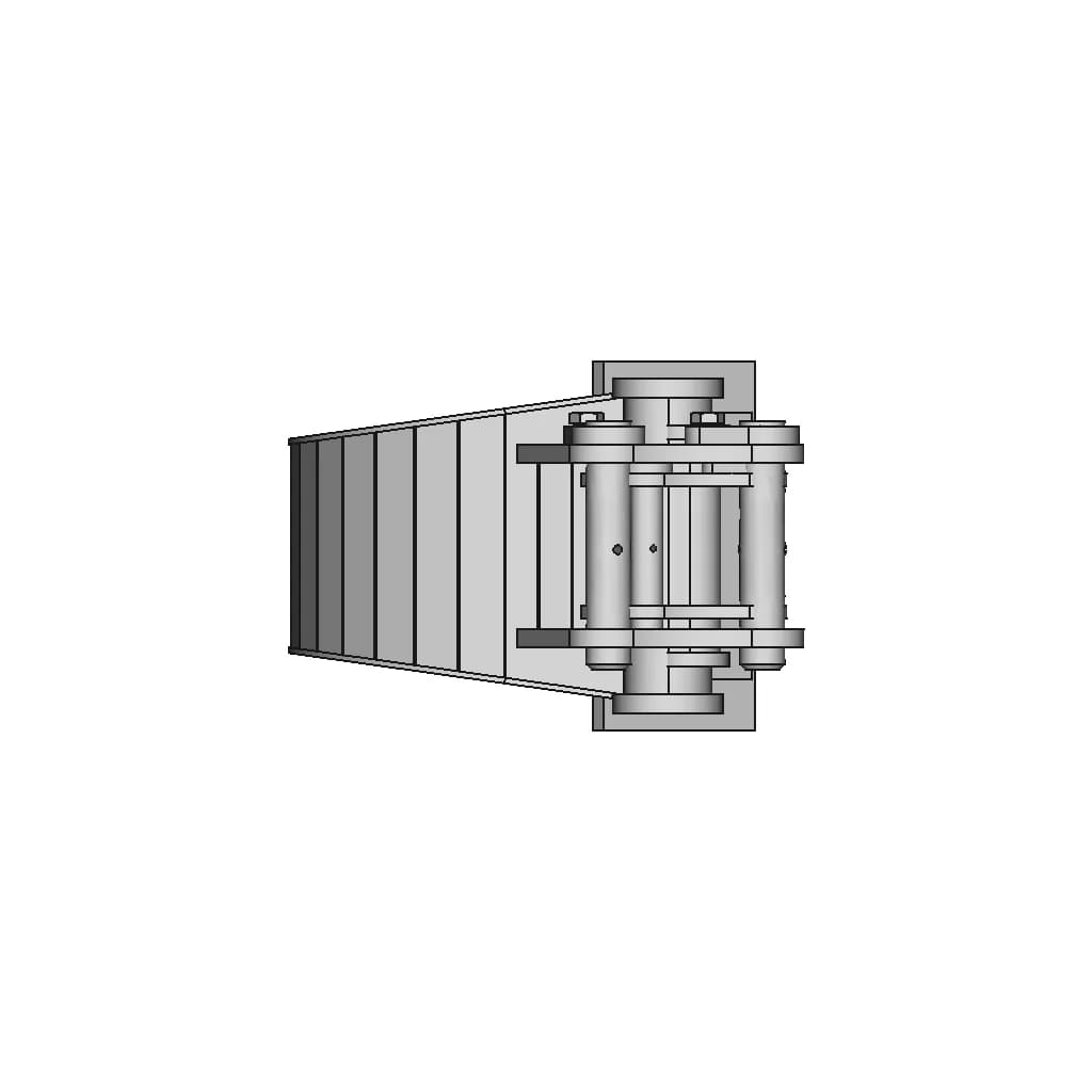 Mini Digger Bucket 200Mm - Downloadable CAD Representation_0_0_degree_snapshot