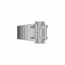 Mini Digger Bucket 200Mm - Downloadable CAD Representation_0_0_degree_snapshot