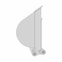 Mini Digger Bucket 200Mm - Downloadable CAD Representation_270_0_degree_snapshot
