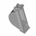 Mini Digger Bucket 200Mm - Downloadable CAD Representation_60_30_degree_snapshot