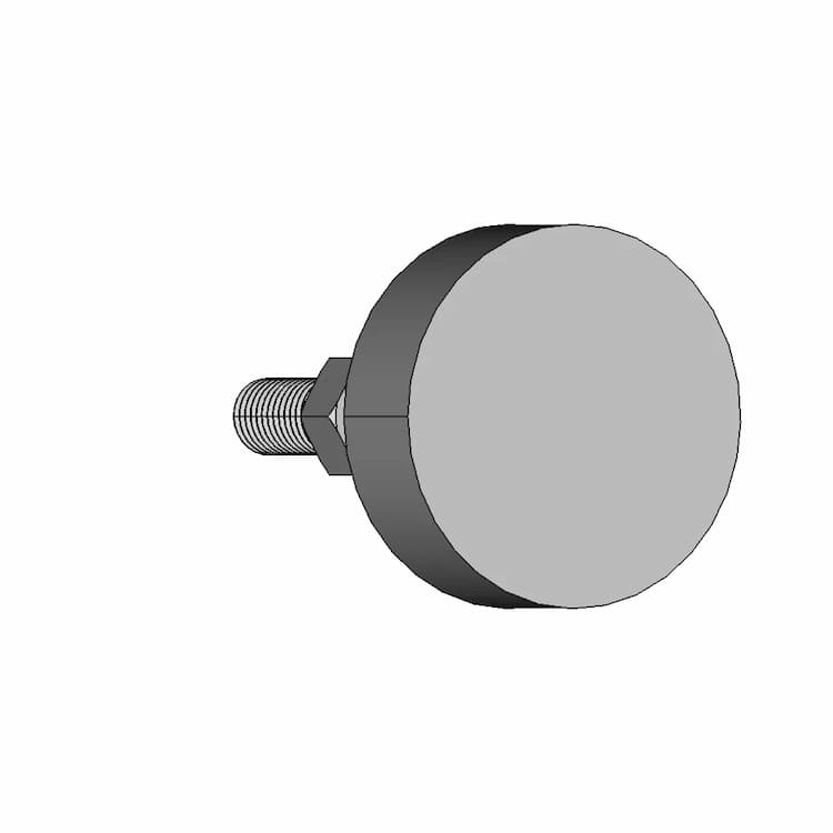 Adjustable Foot M12 60Mm - Standard Mechanical Component
