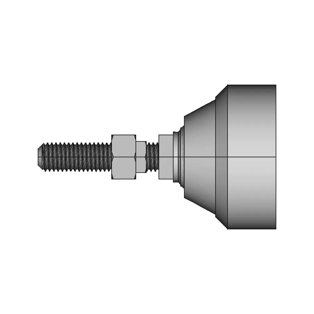Adjustable Foot M12 60Mm - Standard Mechanical Component_0_90_degree_snapshot