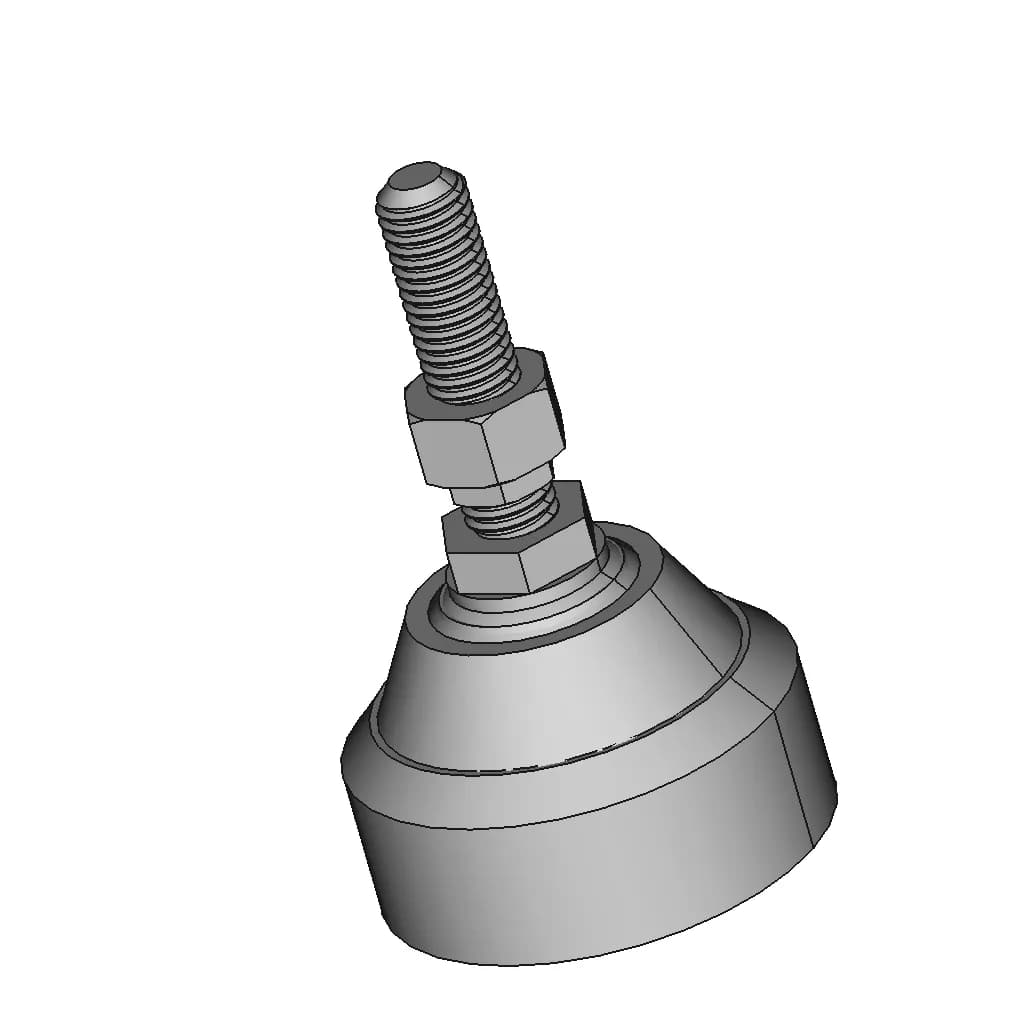 Adjustable Foot M12 60Mm - Standard Mechanical Component_60_30_degree_snapshot