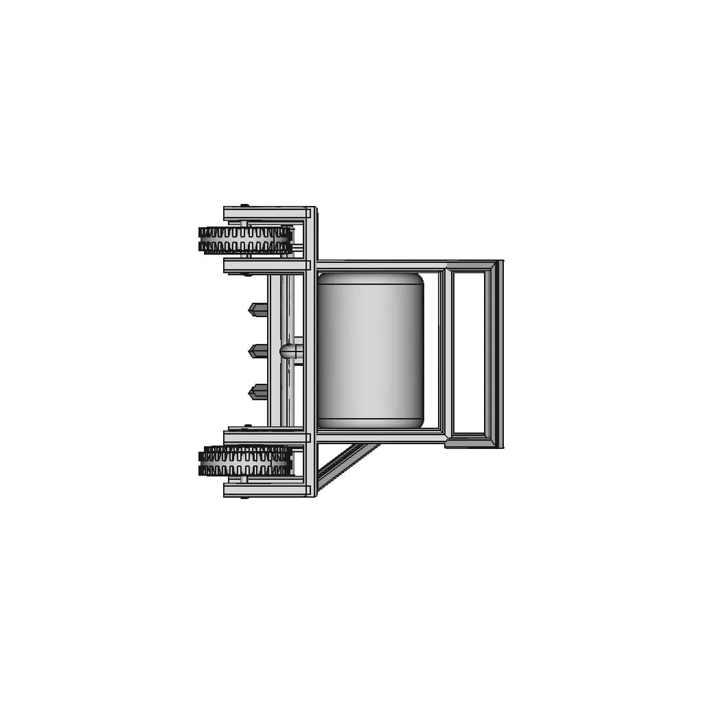 Multipurpose Agriculture Drum Seeder - Standard Mechanical Component_0_270_degree_snapshot