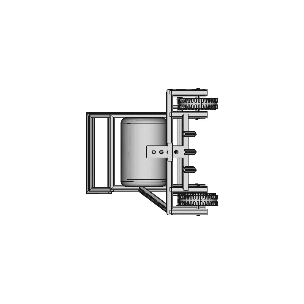 Multipurpose Agriculture Drum Seeder - Standard Mechanical Component_0_90_degree_snapshot