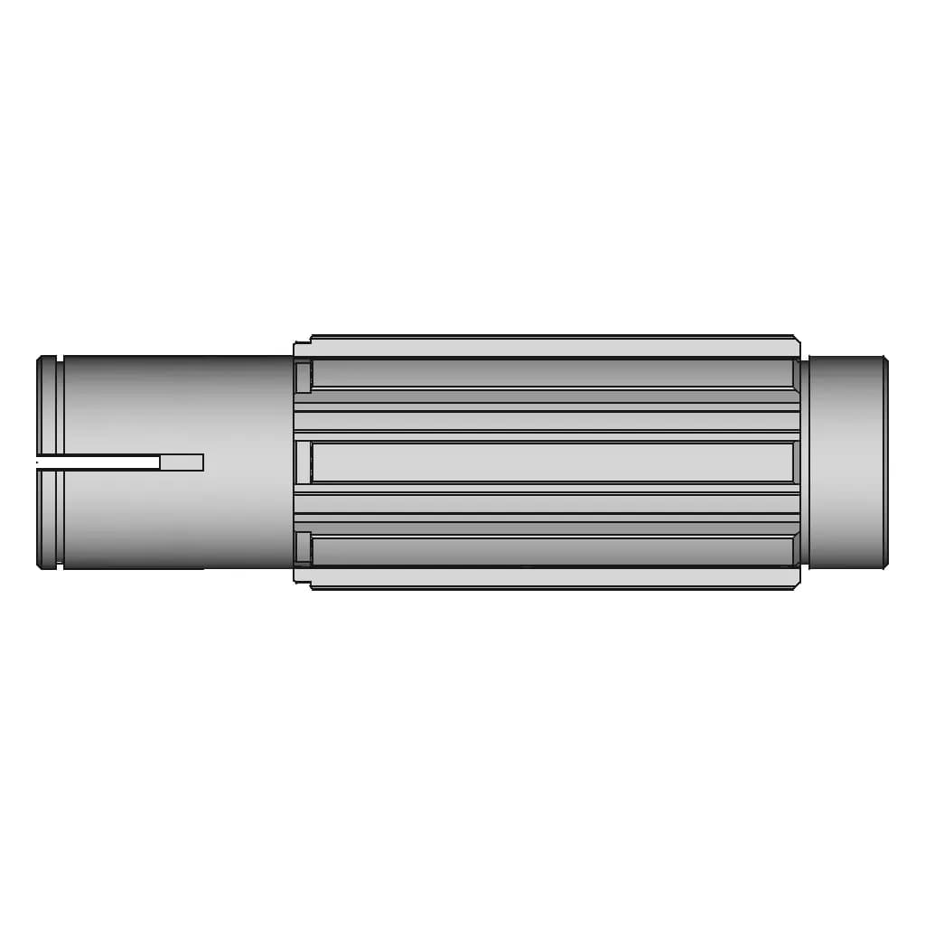 Spline Shaft | High-Quality CAD Model_0_0_degree_snapshot