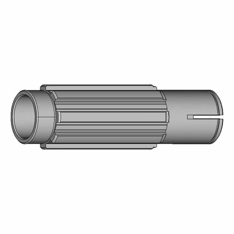 Spline Shaft | High-Quality CAD Model