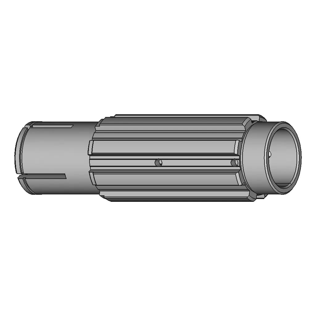 Spline Shaft | High-Quality CAD Model_60_30_degree_snapshot