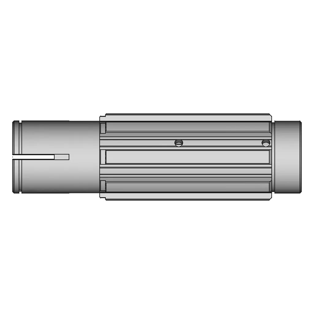 Spline Shaft | High-Quality CAD Model_90_0_degree_snapshot