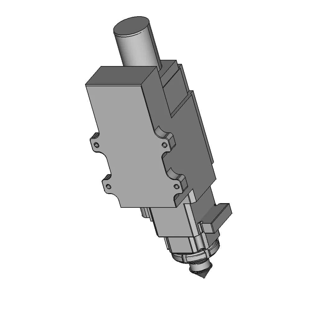 Boci Fiber Laser Head - Downloadable CAD Representation_60_30_degree_snapshot