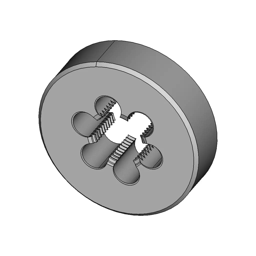 Cossinete 3 8 Bsp | 3D Engineering Design File_60_30_degree_snapshot
