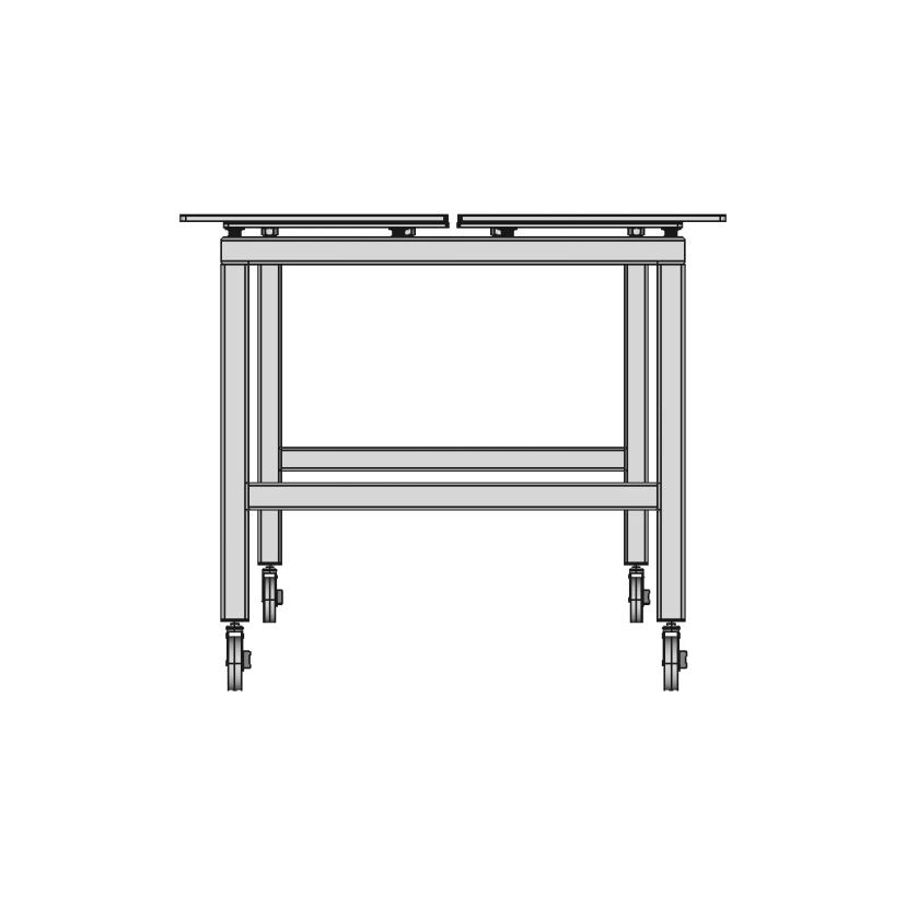 Welding Table 1000X1000Mm - Downloadable CAD Representation
