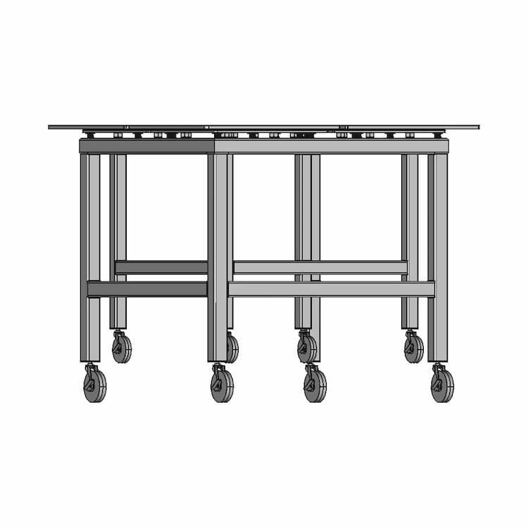 Welding Table 1000X1000Mm - Downloadable CAD Representation