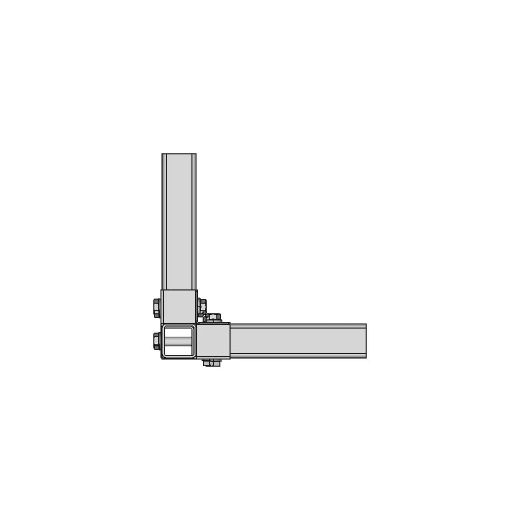 Square Tubes Bracket | 3D Engineering Design File_0_0_degree_snapshot