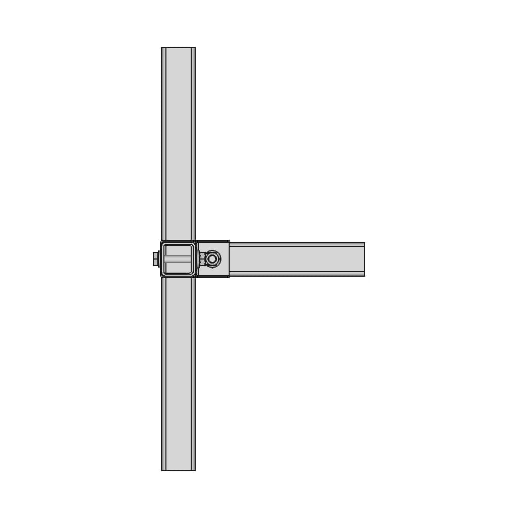 Square Tubes Bracket | 3D Engineering Design File_270_0_degree_snapshot